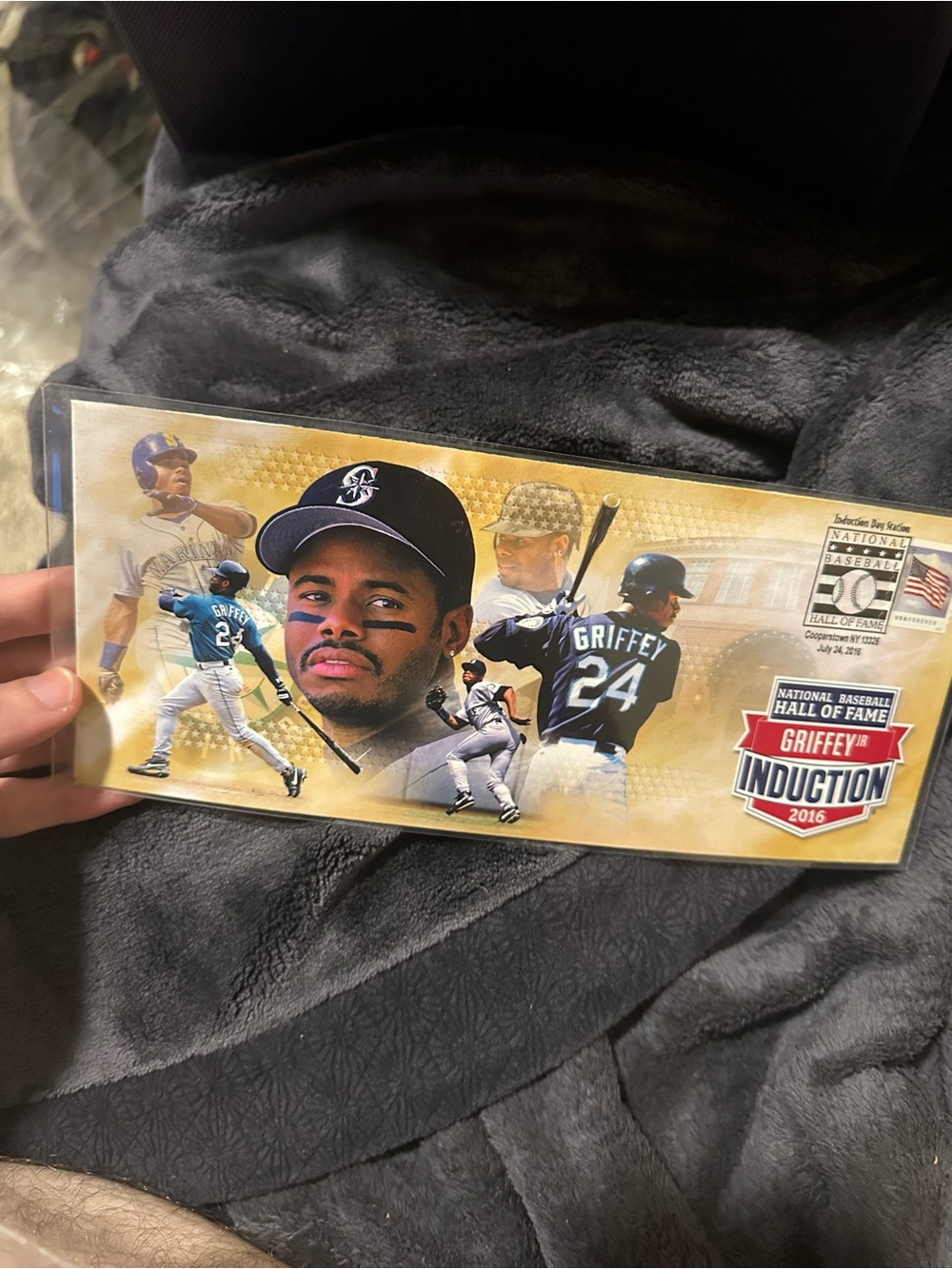 Ken Griffey jr rare mariners envelope hall of fame induction 2016